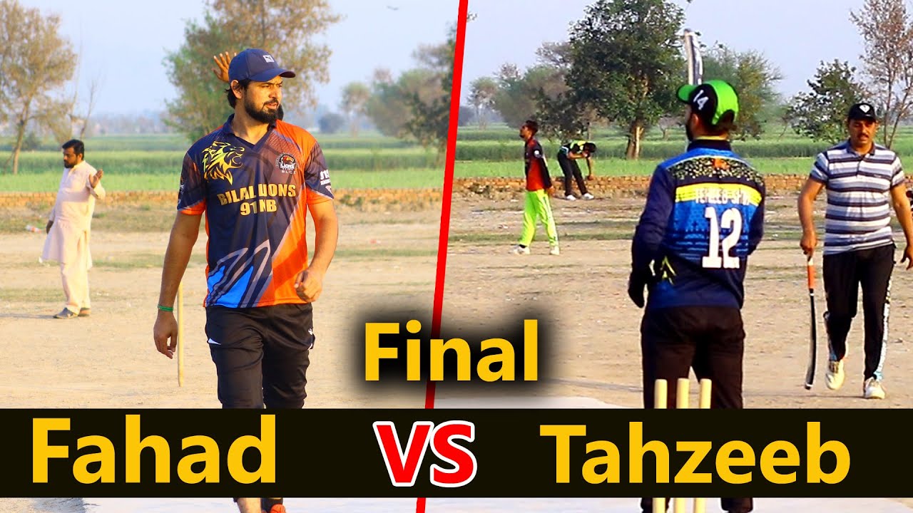 Final cricket Match 34 Runs Need Last 8 Balls Fahad Mian Channu - YouTube