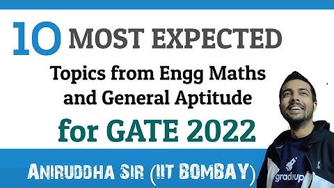 GATE 2022 mathematics || GATE 2022 aptitude || most expected || IIT Kgp || Aniruddha Sir || ByJus
