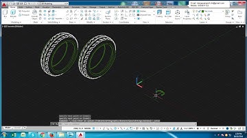 3D modelling Tire in AutoCAD