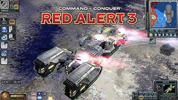 Red Alert 3 World in Conflict MOD Allies in PVE Map | AC130 is Powerful and Deadly!