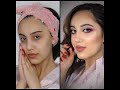 مكياج الوجه الطويل والنحيف\ مكياج عروس 2020 Bridal makeup 2020\ face contouring for small faces