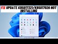 Fix KB5017389/KB5017271 Install Issues on Windows 11
