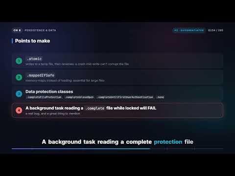 File I/O in iOS: FileManager, Atomic Writes, Coordination | iOS Interview Q154