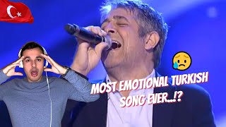 he is crying!?😥 Italian Reaction 🇹🇷 Murat Göğebakan - Kalbim Yaralı CANLI PERFORMANS