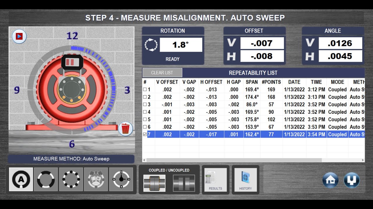 Couple6 Software: Auto Sweep™ Data Taking - YouTube