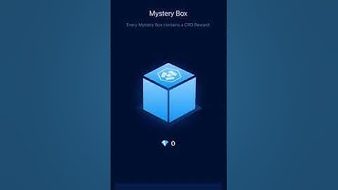 Crypto.com mission mystery box. Opening 6 CRO