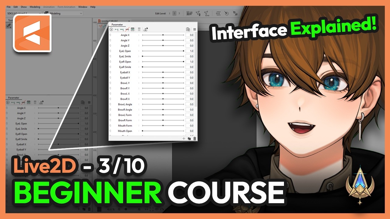 [3] Live2D Fundamentals: Interface of Live2D Cubism - YouTube