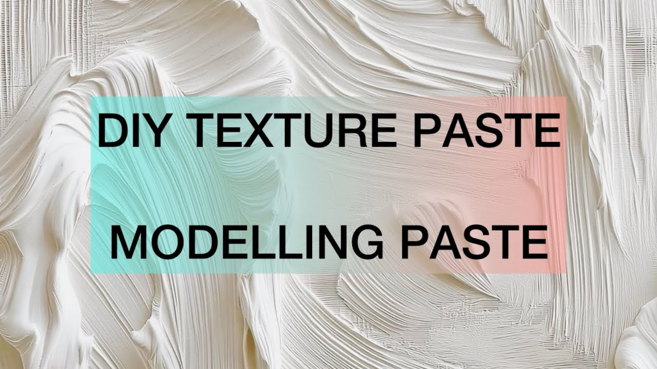 How to make texture paste / DIY Modeling paste with plaster of paris
