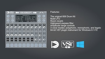 606 Koncept Free 64-bit VST plugin instrument for Windows