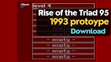 Rise of the Triad 95 (1993 prototype) - Download it here