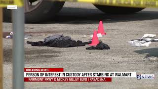 Person of interest in custody after stabbing at Pasadena Walmart
