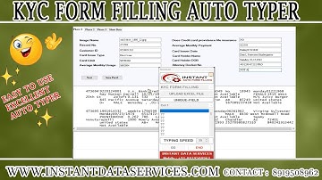 How To download KYC data entry Form Filling Auto Typer Free for pc