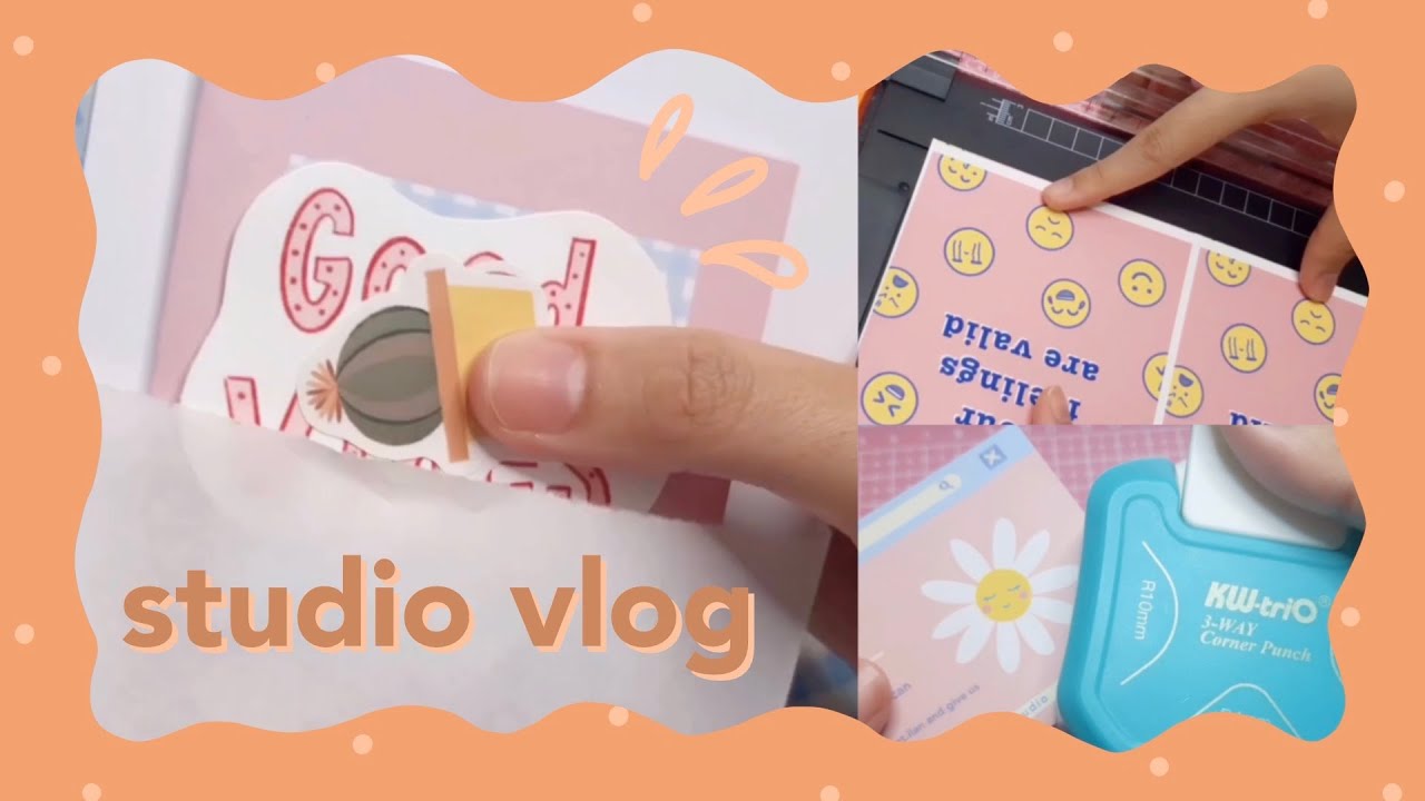 STUDIO VLOG 8 | Packing order with me, making art prints | ASMR ...