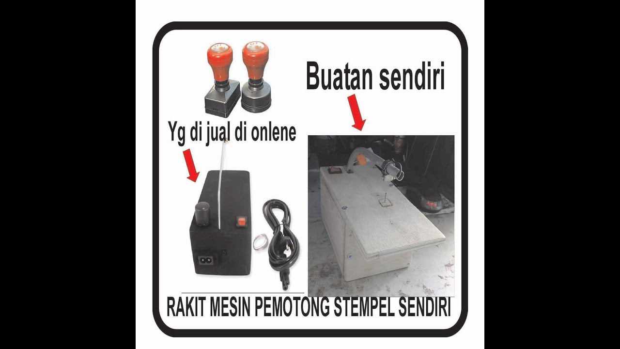 PEMOTONG KARET STEMPEL BUATAN  SENDIRI  YouTube