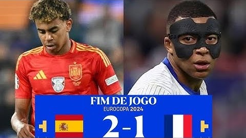 ESPANHA 2 X 1 FRANÇA MELHORES MOMENTOS EURO COPA 2024