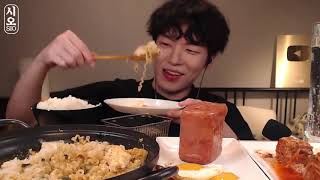 Eat Spam, Egg Fry, Ramen, Rice, Kimchi! KOREAN FOOD| REAL EATING SOUNDS! MUKBANG ASMR [SIO ASMR]