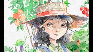 Gardening - Rebelle 5 Pro speedpaint challenge