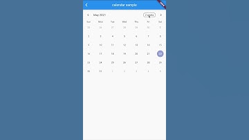 Table Calendar Format