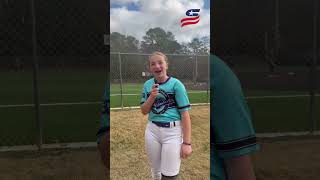 🎙️ Softball Star Talks About Her Game | Player Interview 🥎#shorts