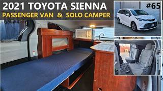 2021 Toyota Sienna Solo Camper & Passenger For 4 (Lots Of Storage)
