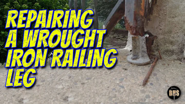 REPAIRING A ROTTED WROUGHT IRON RAILING LEG USING PLUMBING PARTS