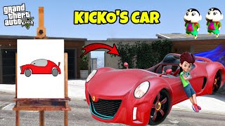 GTA 5 : FRANKLIN DRAWING KICKO'S SUPER SPEEDO CAR WITH HELP OF MAGICAL PAINTING BOARD screenshot 4