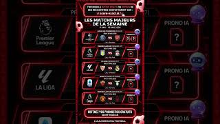 La semaine s'annonce plutôt bien avec ses rencontres...👇 #scoreexact #football #pronosticfoot #match