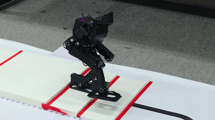 Hiwonder AI vision humanoid robot climbs stairs autonomously!