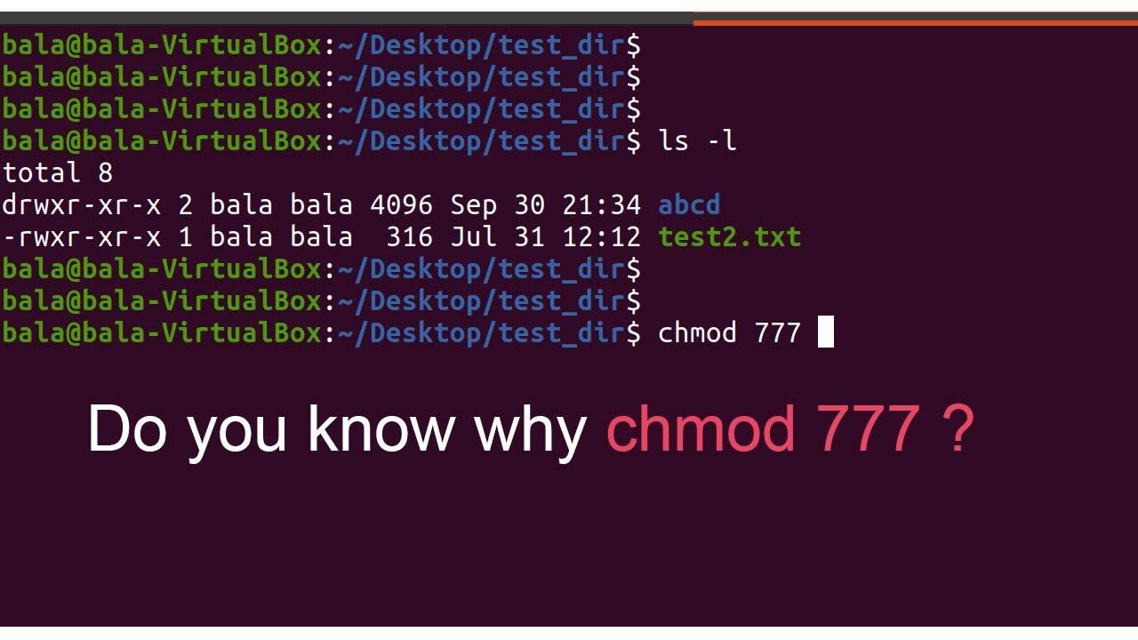 Useful Command - $Chmod 777. How Many Of You Know This?