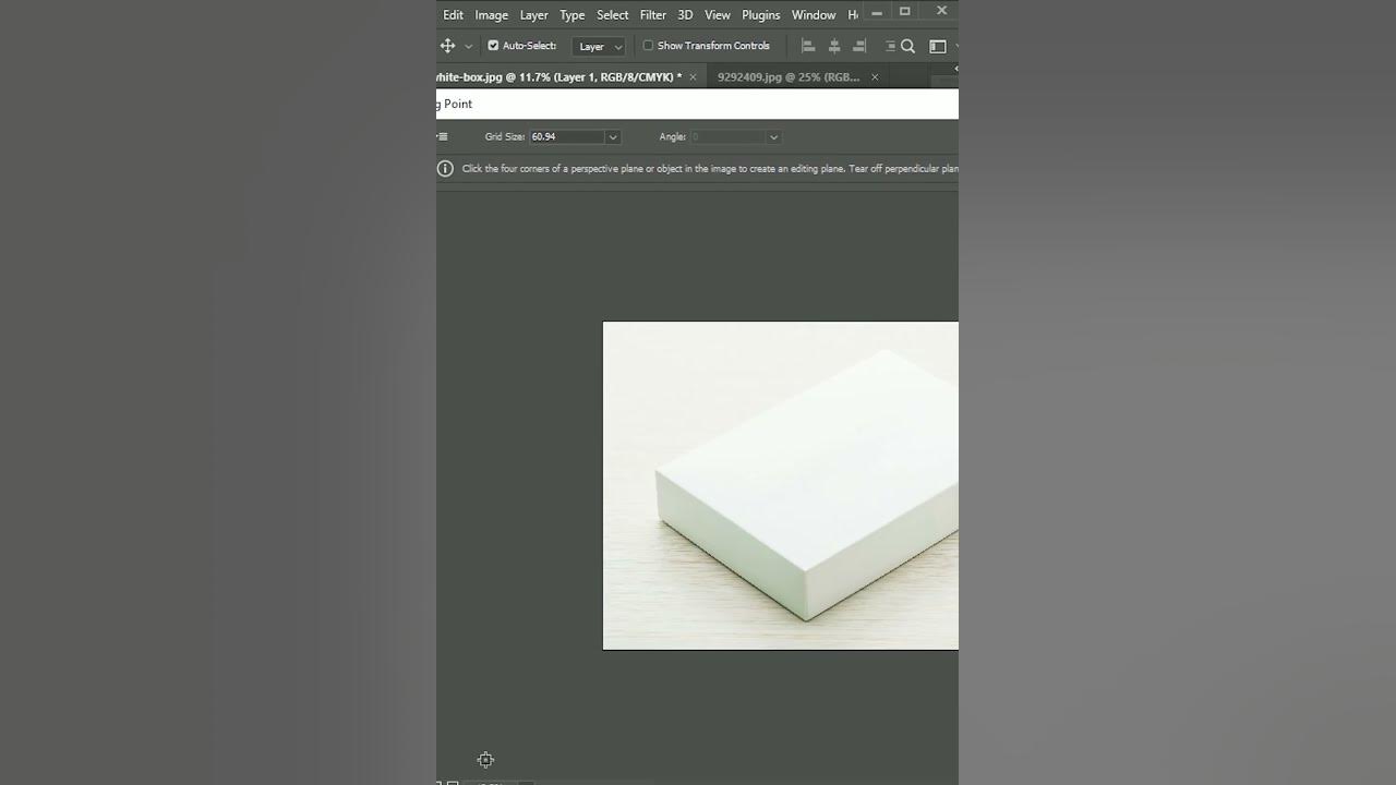 How to Creating a Box Mockup with Vanishing Points in Photoshop | Photoshop Shorts Tutorial