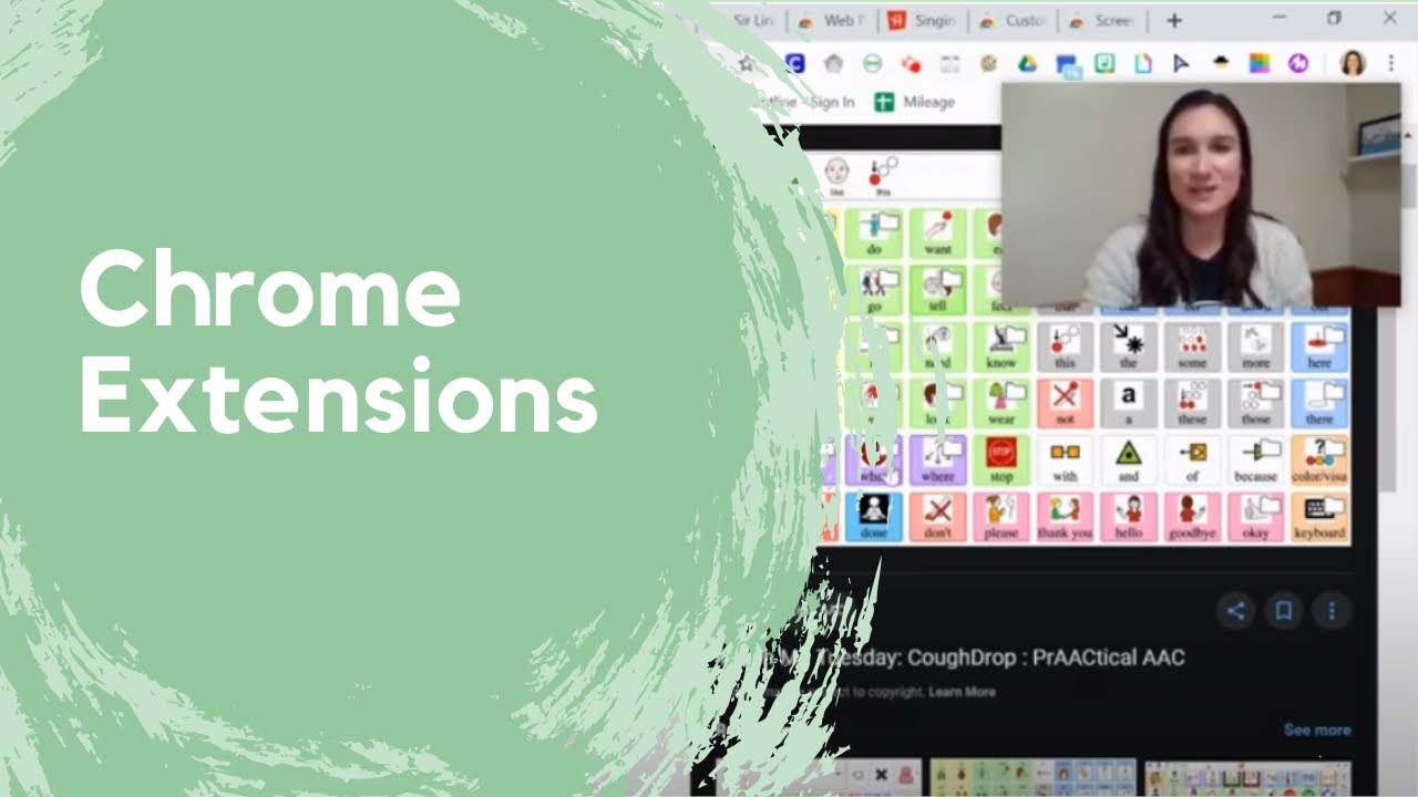 Chrome Extensions for SLP Teletherapy YouTube