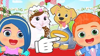 BABY PETS 👰 Kira e Max aprendem a vestir para um Casamento screenshot 5