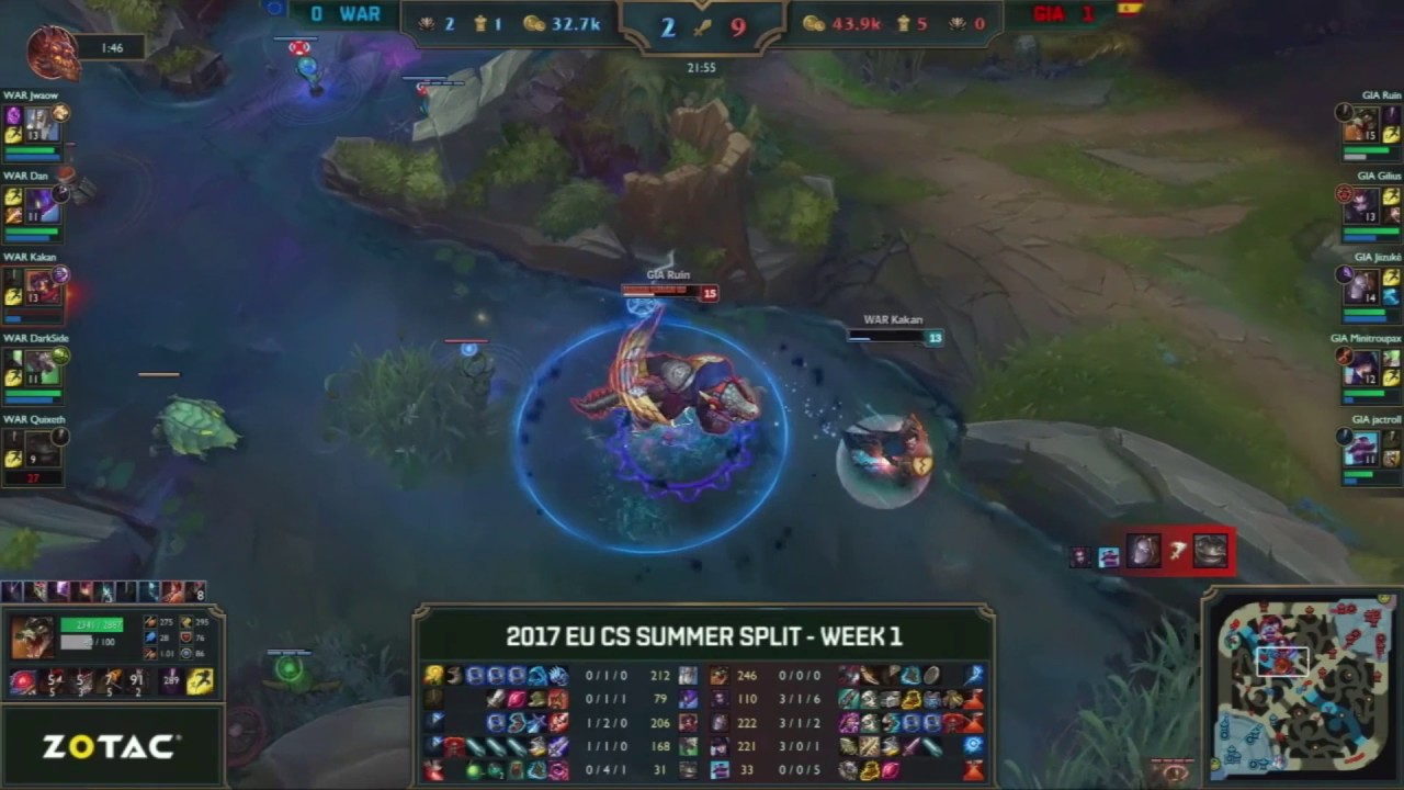 EUCS Highlights week1 g2: Wind and Rain vs Giants Gaming