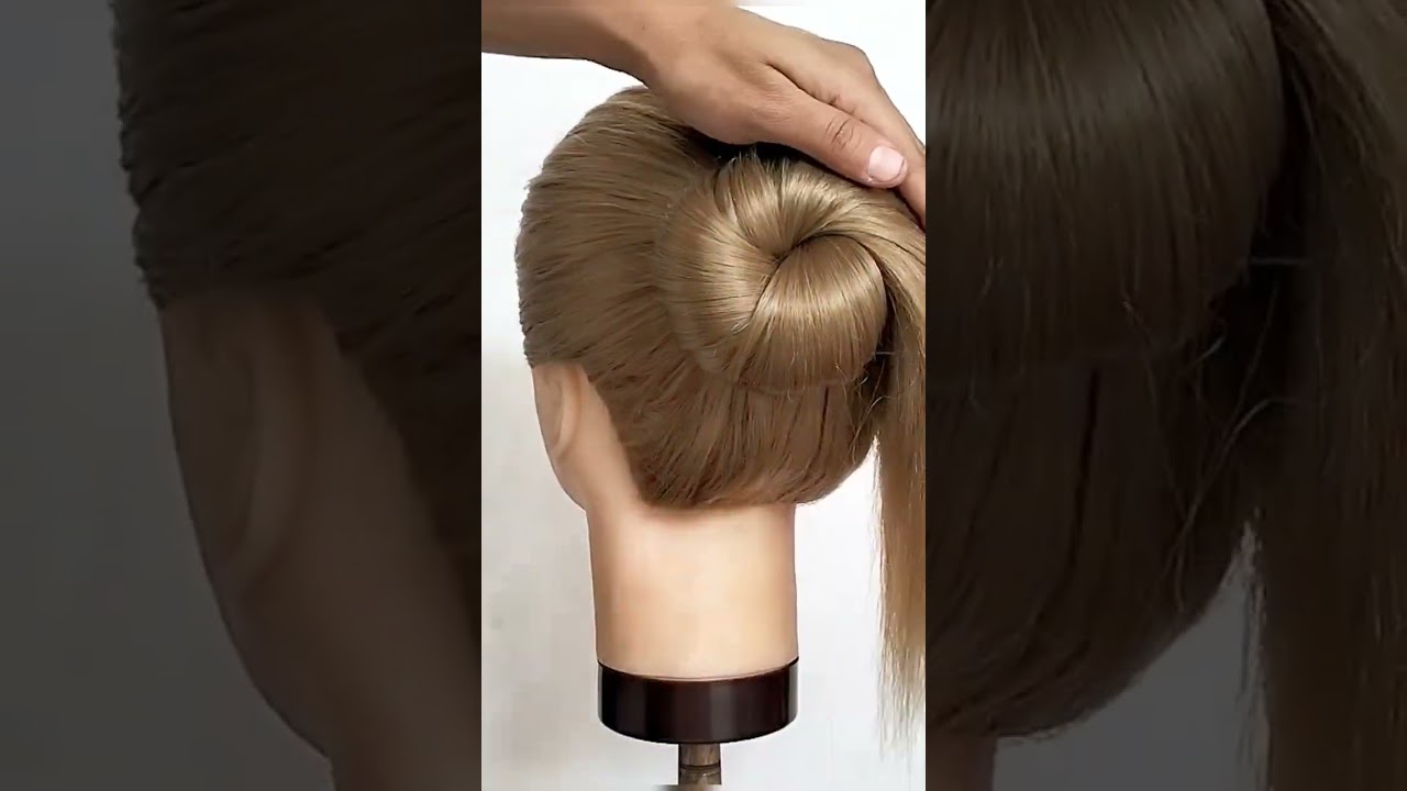 ? STOP Doing A Easy Bun ? DO This Unique Bun Without Donut/#shorts #youtubeshorts #short #youtube