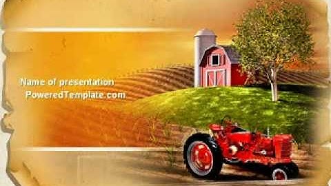 Life On The Farm PowerPoint Template by PoweredTemplate.com