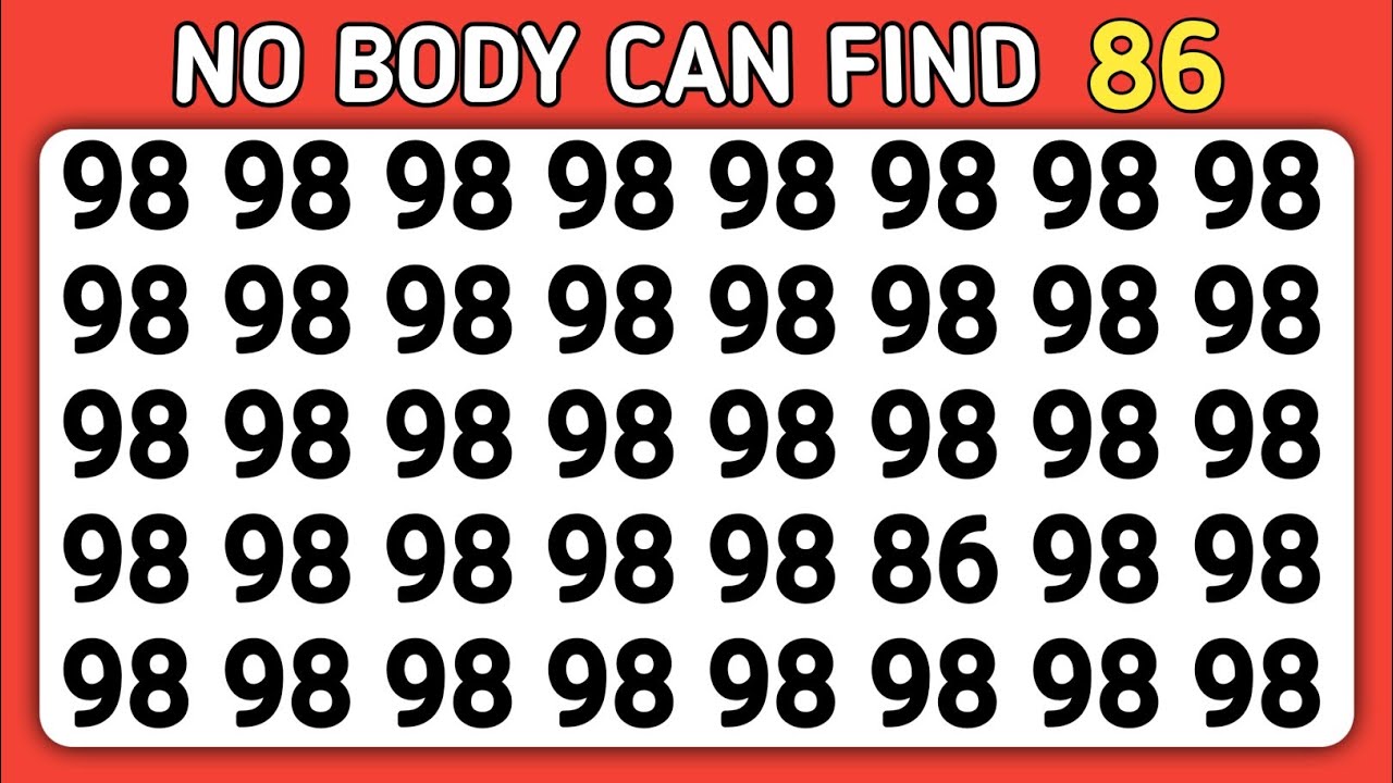 Find The Odd one Out | Number and Letter Edition 2025 - YouTube