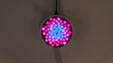 Fibonacci64 RGB LED Disc with inner Voronoi