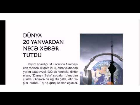 7-ci sinif . Dünya 20 Yanvardan necə xəbər tutdu mətni. Modal sözlərdə durğu işarələrinin işlənməsi