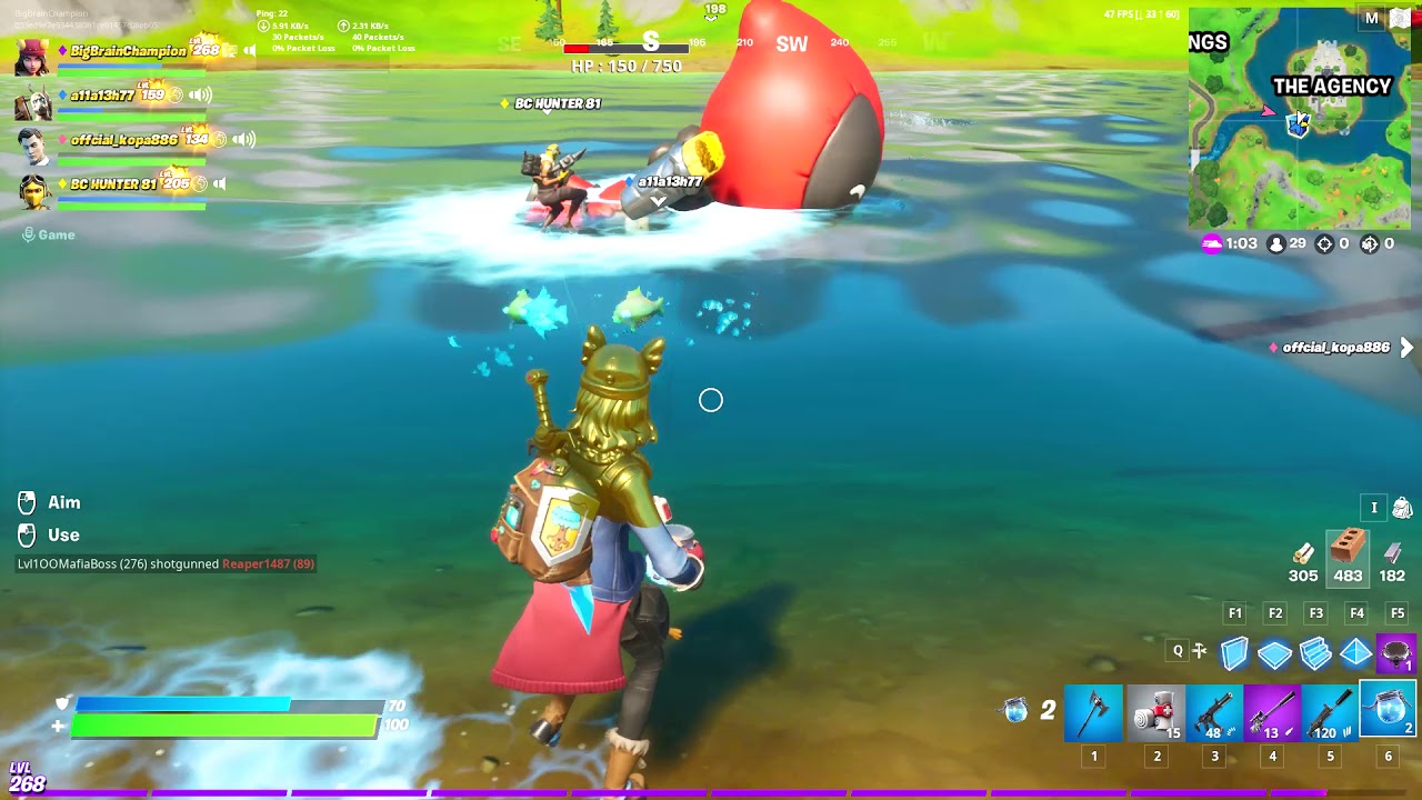 Supply Drop Lands Bottom of Centre Lake In Fortnite 12.61