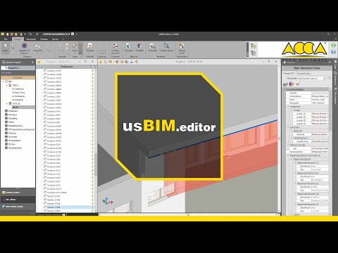 Advanced IFC editor | usBIM.editor | ACCA software