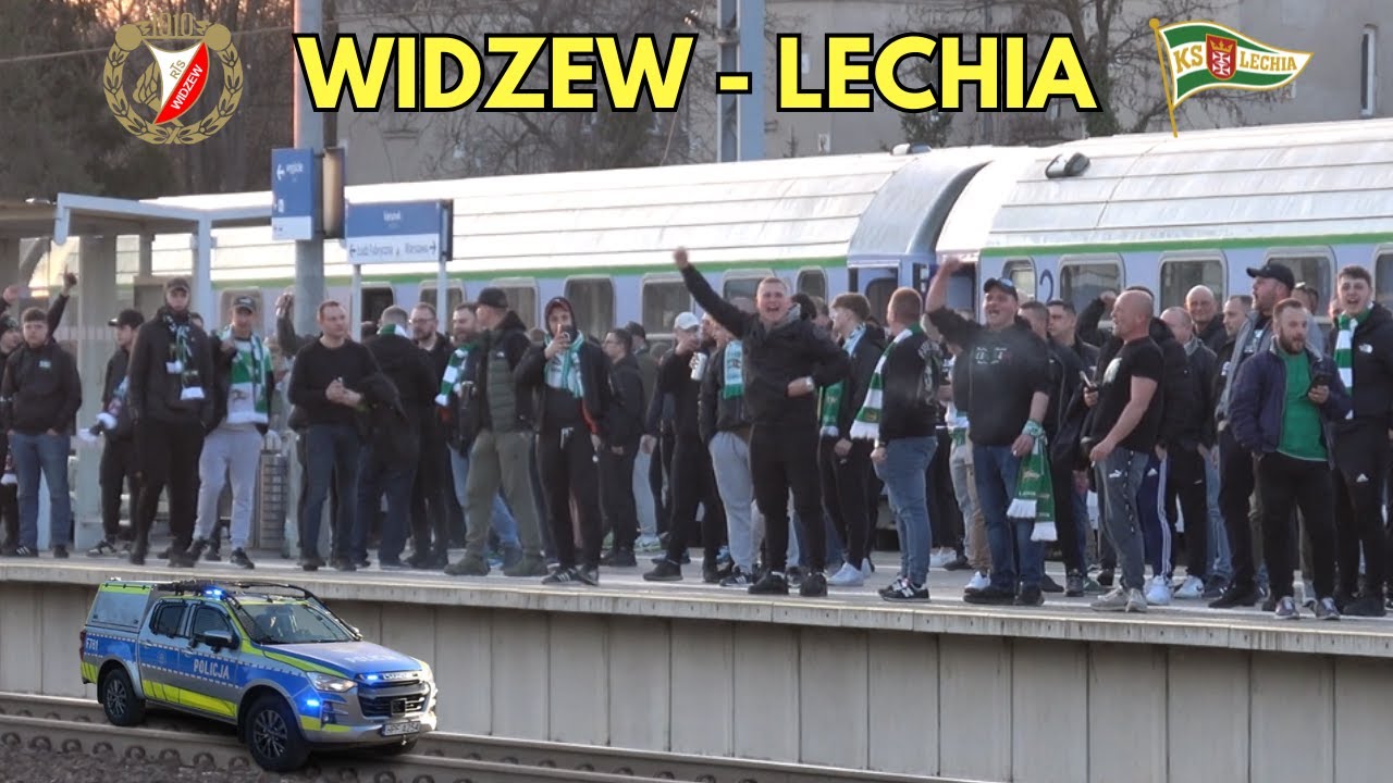 WIDZEW - LECHIA GDAŃSK:Przyjazd kibiców Lechii do Łodzi, przejazdy alarmowe Policji i zabezpieczenie