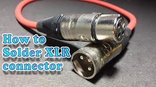 How to make XLR to XLR Connector safe and easy technique