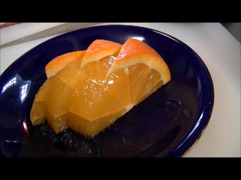 オレンジの飾り切り 細工果物 デコレーションフルーツ Orange Decorative Cut Garnish Youtube