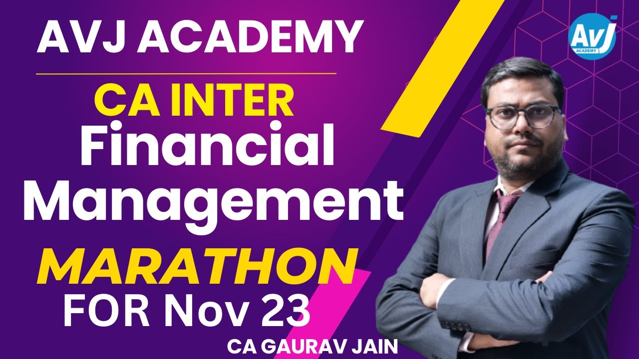 FM One Day Marathon | Nov 23 | CA Inter | CA Gaurav Jain - YouTube