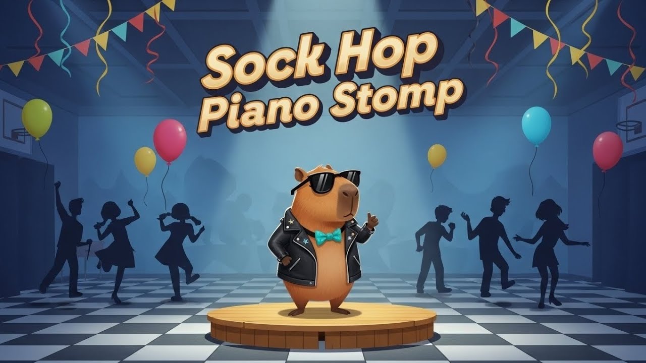 1950s Rock & Roll Rockabilly – Sock Hop Piano Stomp (1 Hour Driving Instrumental)