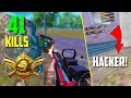 CONQUEROR SQUAD VS HACKER ENDING! | 41 Kills | PUBG Mobile FPP Gameplay