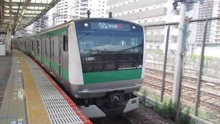 【海老名～羽沢横浜国大間特急運転、JR埼京線内各駅停車】湘南新宿ライン埼京線直通各駅停車新宿行きJR東日本E233系7000番台ハエ134編成10両　武蔵小杉駅発車