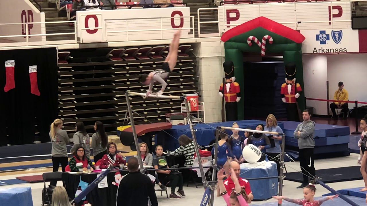 Shiloh level 7 uneven bar routine YouTube