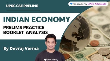 Prelims Practice Booklet Analysis | Indian Economy | Devraj Verma | UPSC CSE/IAS