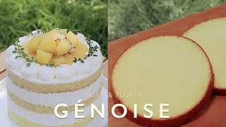 🎂 Флюфийный рецепт торта / GÉNOISE Recipe / Super Soft & Fluffy Sponge Cake Sheets / Kiwi Cake